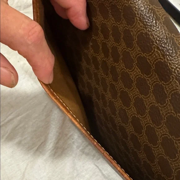Celine Brown Monogram Crossbody Bag